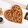 Olive Wood Heart Serving Plate